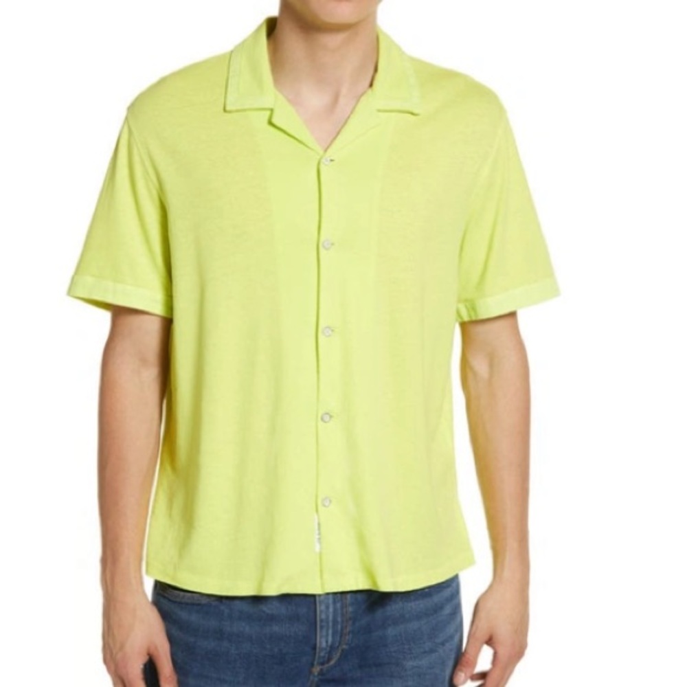 RAG & BONE
Avery Short Sleeve
' Linen & Cotton Knit Shirt‎
